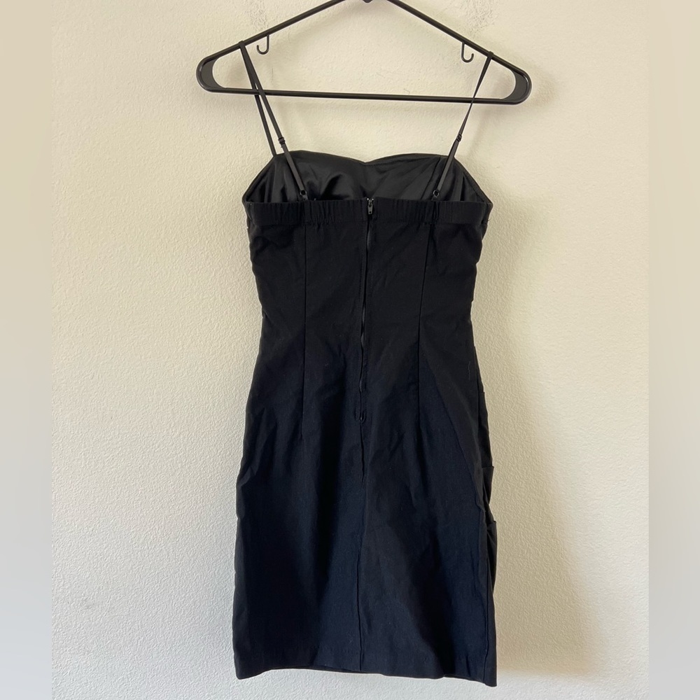 Ruby Rox Black Ruched Sweetheart Mini LBD Dress Size 3 - Picture 5 of 11